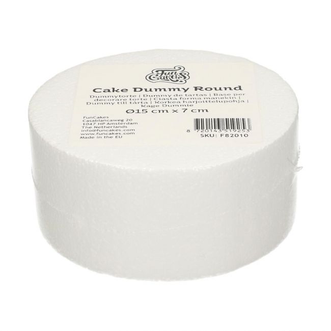 FunCakes Torten Dummy Rund 7cm Ø15cm
