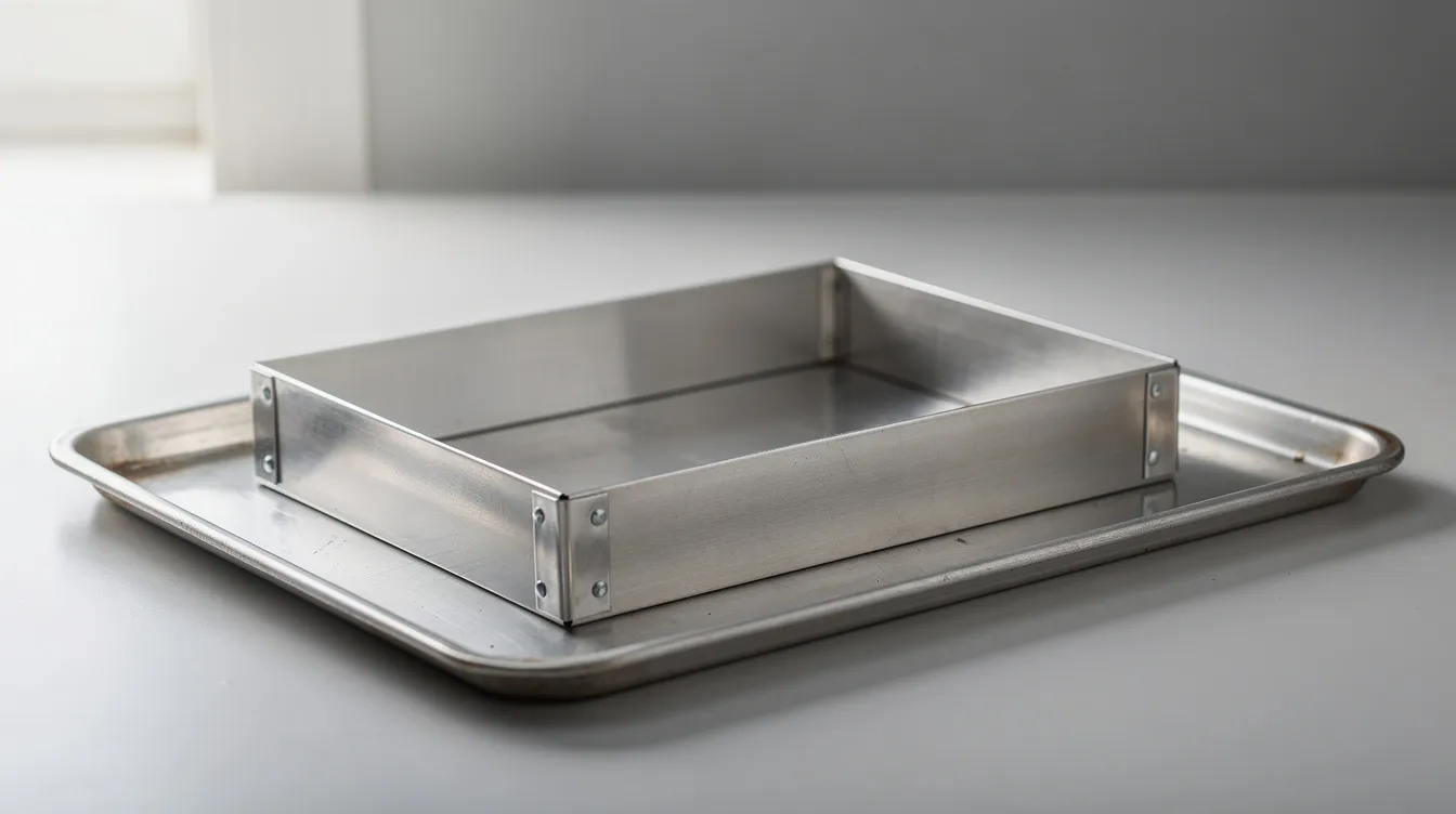 Backrahmen eckig auf Platte