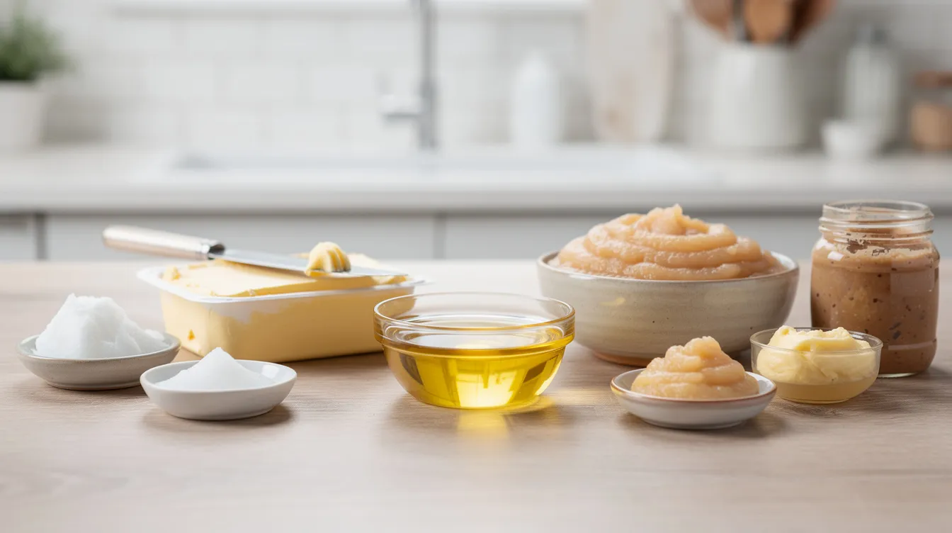 verschieden Ersatz für Butter Lebebsmittel