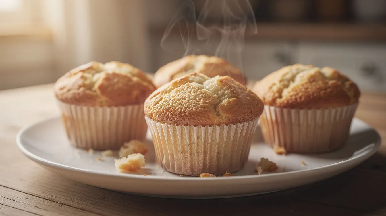 Muffins auf einem Auskühlgitter