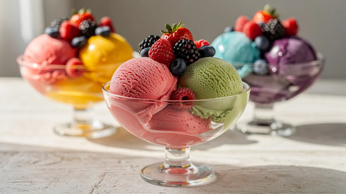 verschiedene Eissorten