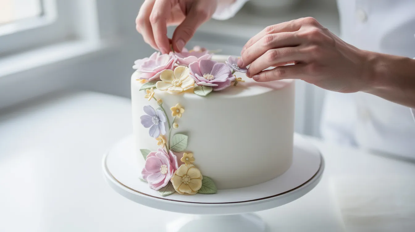 Styropor Torte mit Deko