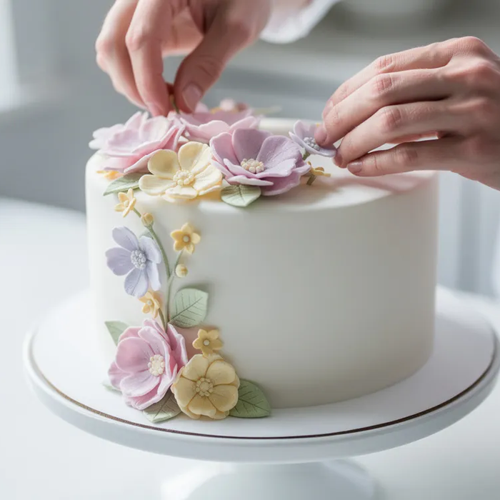 Styropor Torte mit Deko