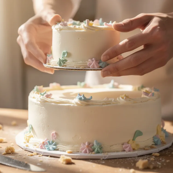 Torte stapeln ohne hilfmittel