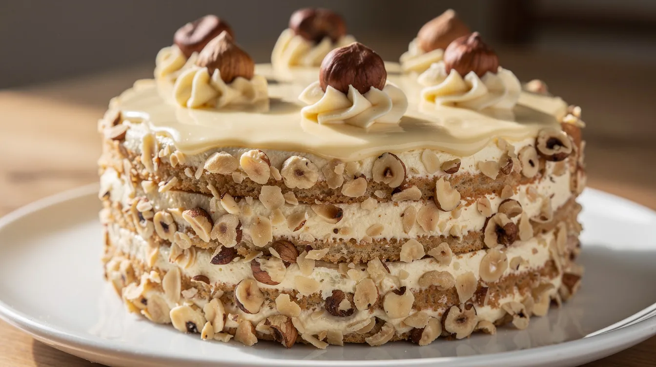 Tortenrand verzieren an einer Torte