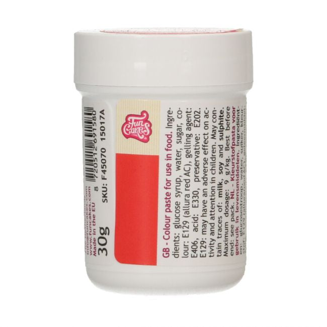 FunCakes Pastenfarbe Red - Rot 30g