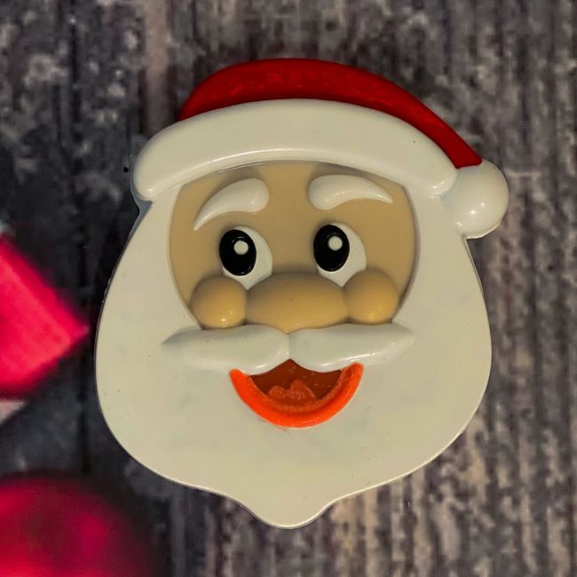 BWB Schokoladenform Weihnachtsmann-Gesicht 3 tlg.