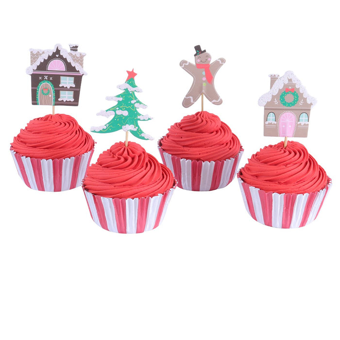 PME Cupcake Deko Set Gingerbread Village
