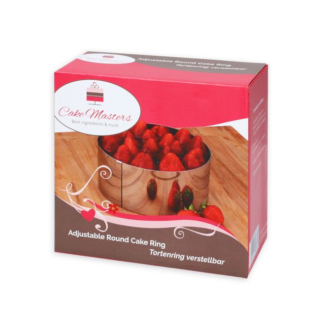 Cake-Masters verstellbarer Tortenring 8cm hoch