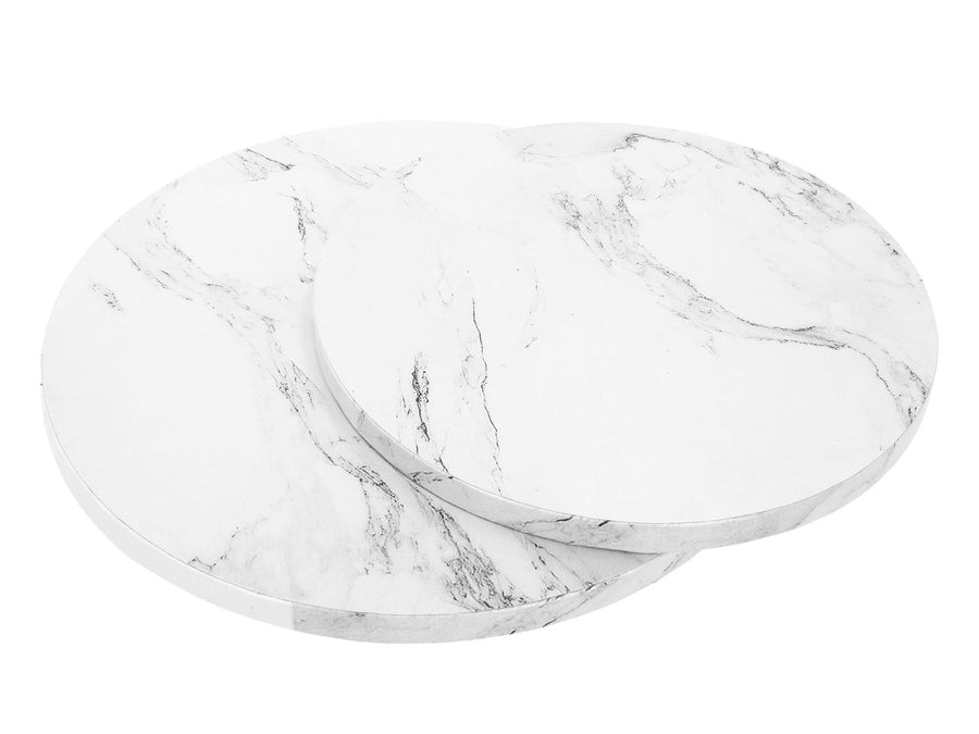 CakeDrum Weiss Marble Rund Durchmesser 25cm