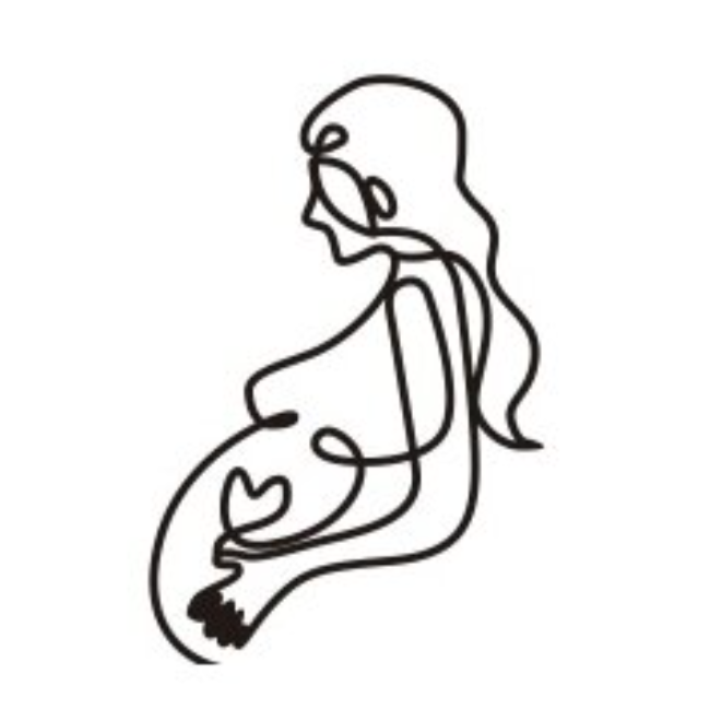 CakeTopper Silhouette Pregnant Woman