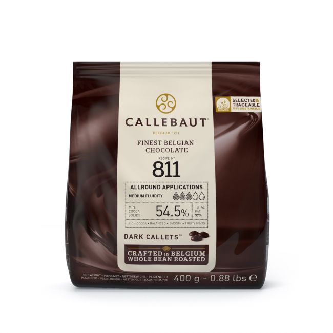 Callebaut 811 – Schokoladen Callets Zartbitter 400g