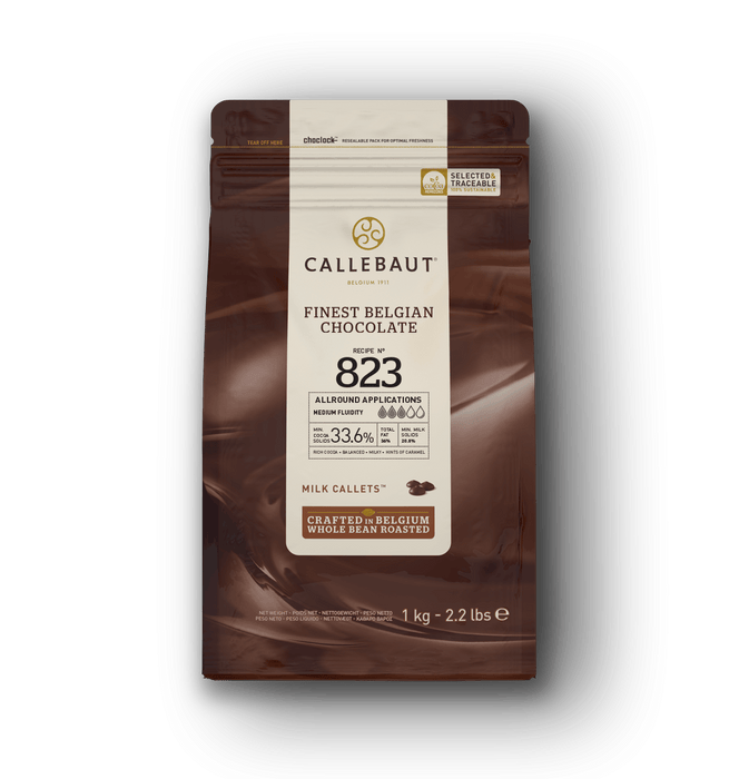 Callebaut 823 – Schokoladen Callets Vollmilch 1kg