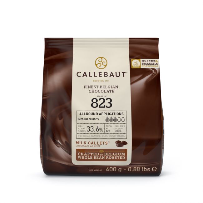 Callebaut 823 – Schokoladen Callets Vollmilch 400g