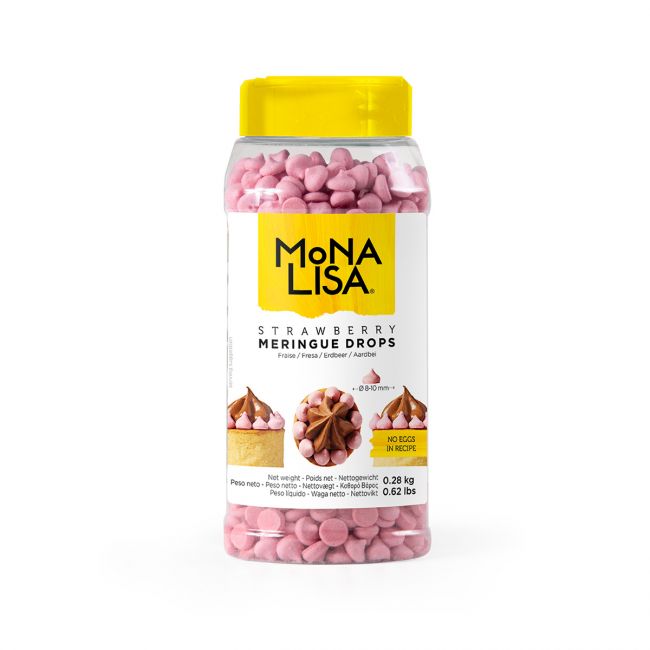 Callebaut Mona Lisa Baiser Drops Erdbeere 280g