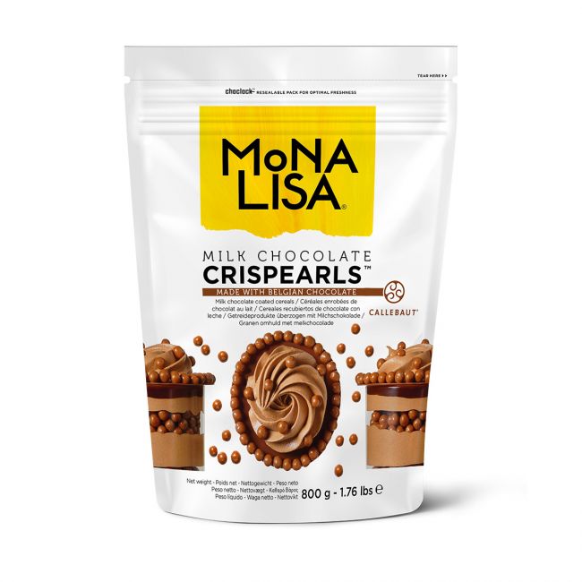 Callebaut Mona Lisa Crispearls Milk 800g