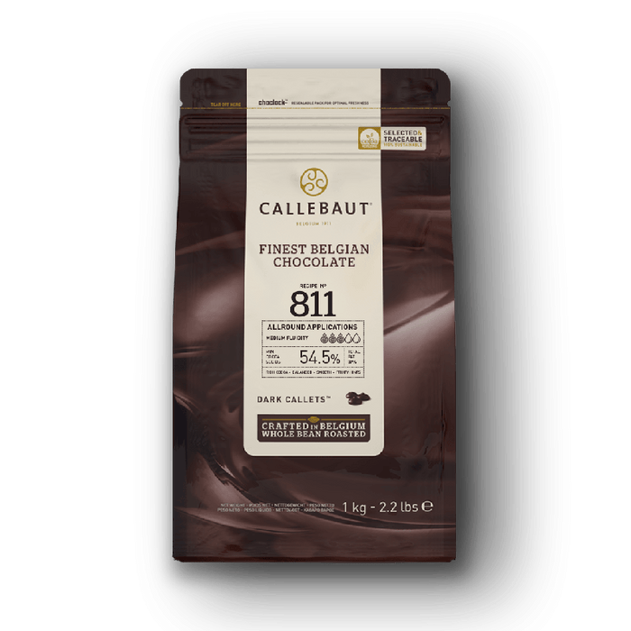 Callebaut 811 – Schokoladen Callets Zartbitter 1kg