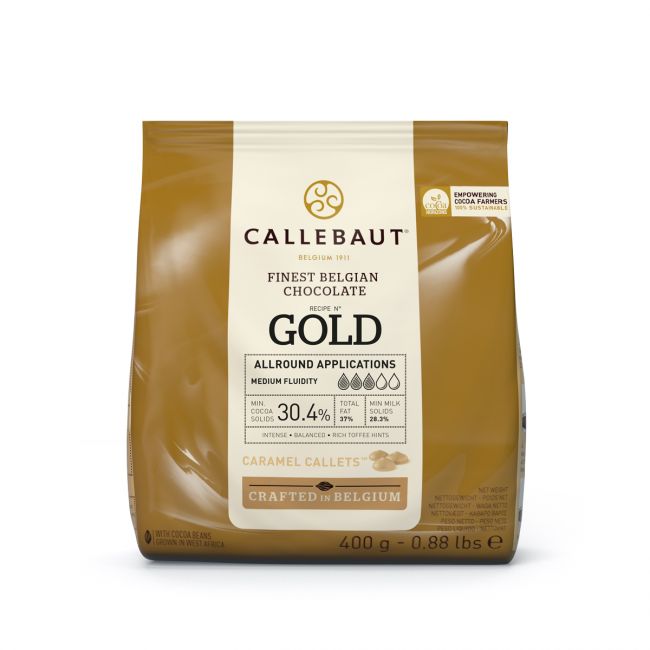 Callebaut – Schokoladen Callets Gold 400g