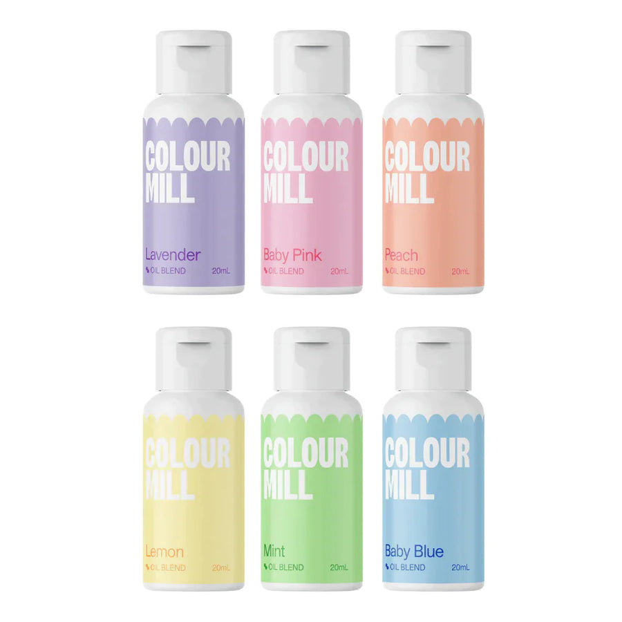 ColourMill Pastel Lebensmittelfarbe 6er Set