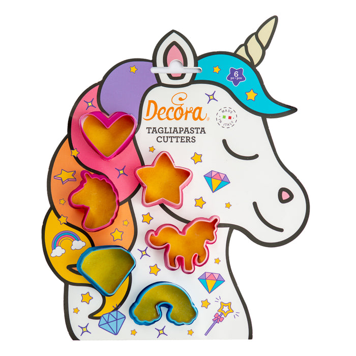 Decora Ausstecher Einhorn Unicorn Set 6 Stk.