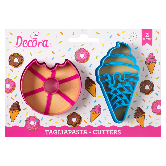 Decora Ausstecher Set Donut & Eis 2 Stk.