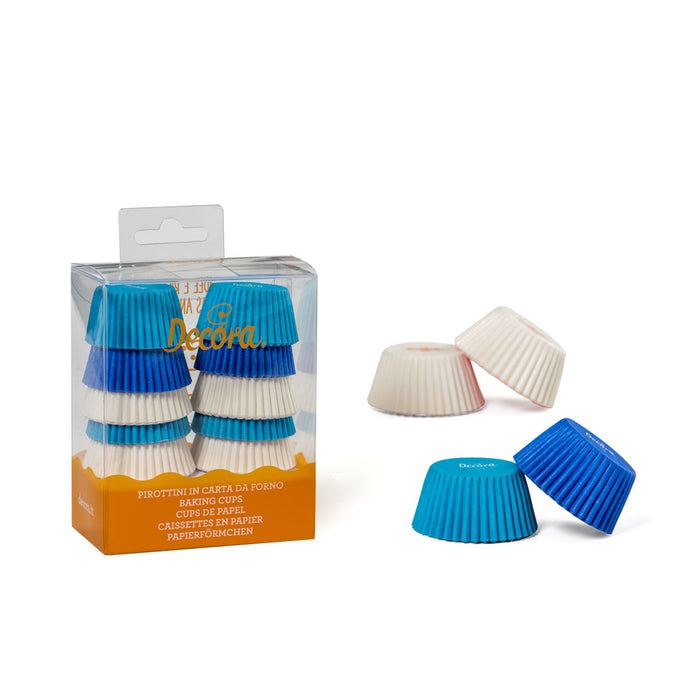 Decora Mini Muffinförmchen Set Blau 200 Stk.