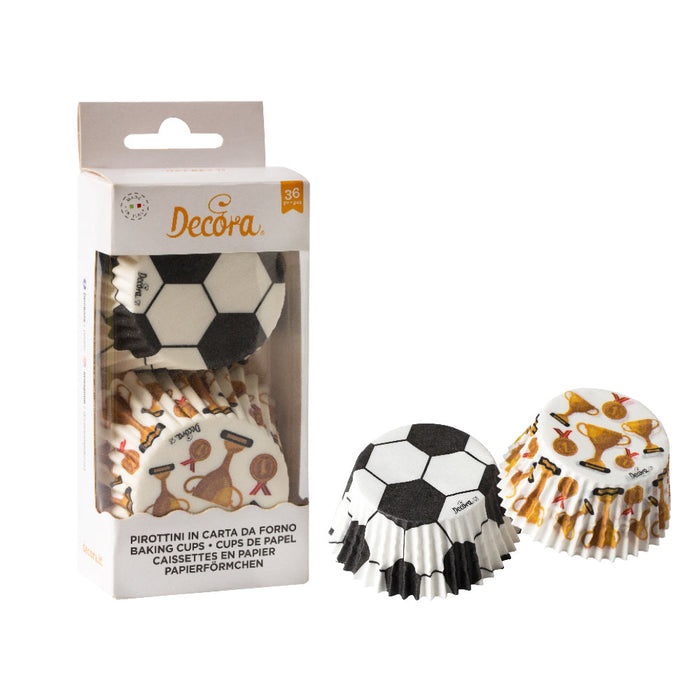 Decora Muffinförmchen Set Fußball Champions 36 Stk.