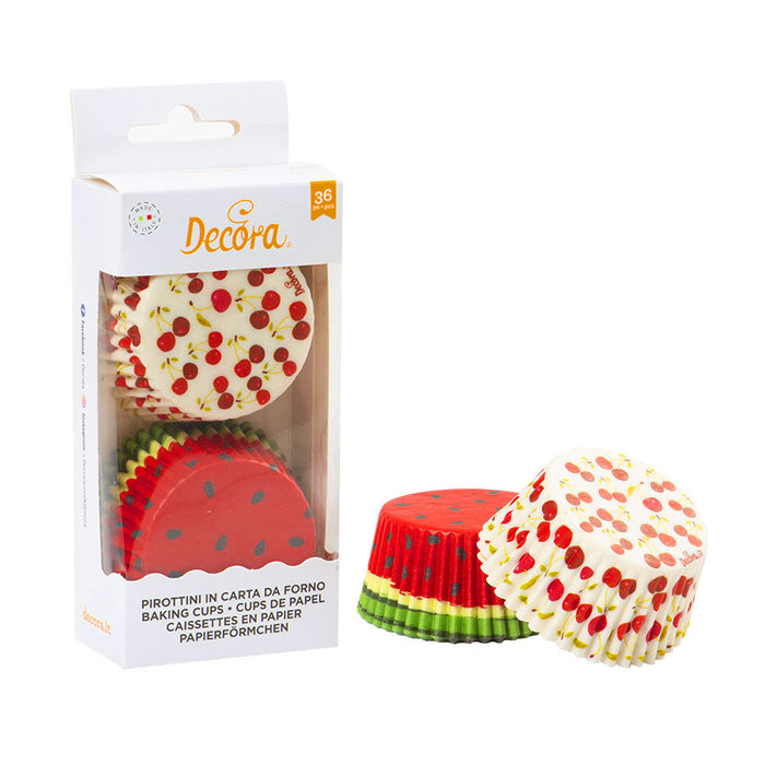 Decora Muffinförmchen Set Wassermelone 36 Stk.