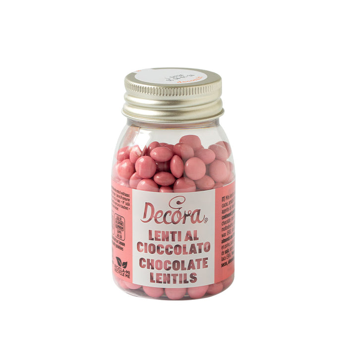 Decora Schokolinsen Pink 80g