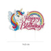 Cake Topper Einhorn Happy Birthday