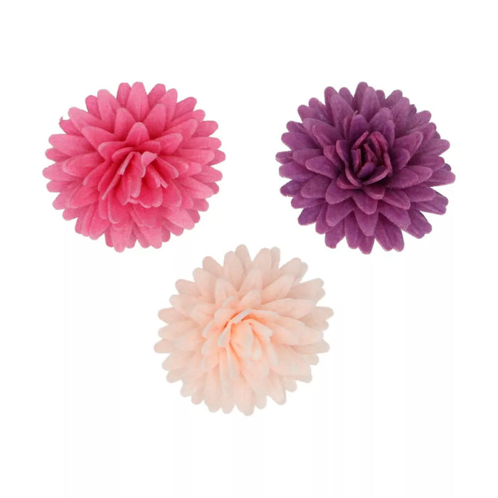 FunCakes Esspapier Blüten Pompon Mix 12 Stk.