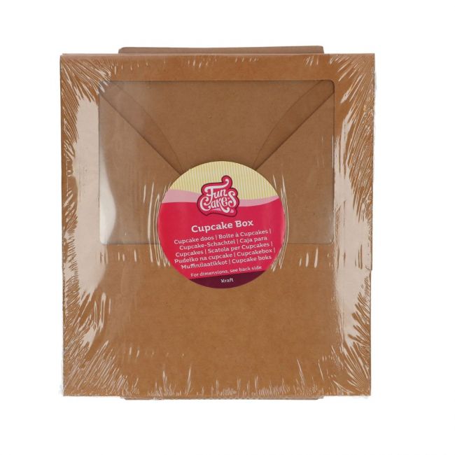 FunCakes 6 Cupcake Box 3 Stk. - Kraft