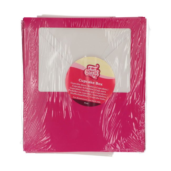 FunCakes 6 Cupcake Box 3 Stk. - Pink