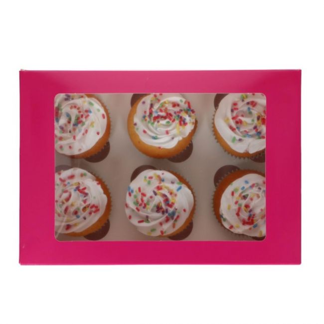 FunCakes 6 Cupcake Box 3 Stk. - Pink
