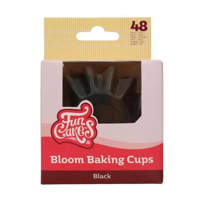 FunCakes Bloom Muffinförmchen Schwarz 48 Stk.