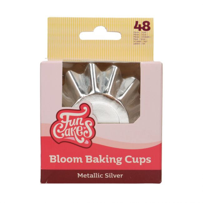 FunCakes Bloom Muffinförmchen Silber 48 Stk.