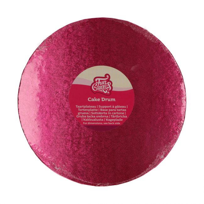 CakeDrum 25cm cerise rund