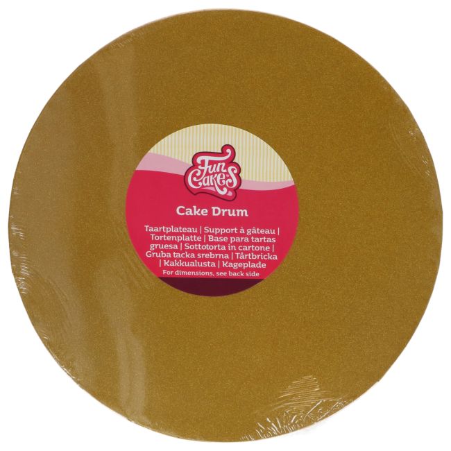 FunCakes Cake Drum Ø25cm Shimmering Gold