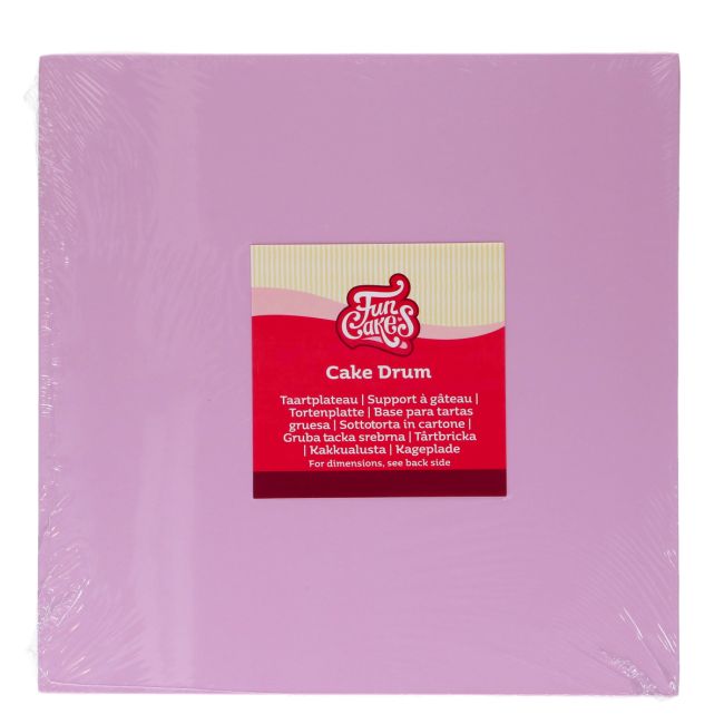 FunCakes Cake Drum Quadratisch 25cm Pastel Lila