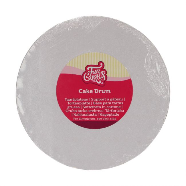 FunCakes Cake Drum Rund Weiss 20cm