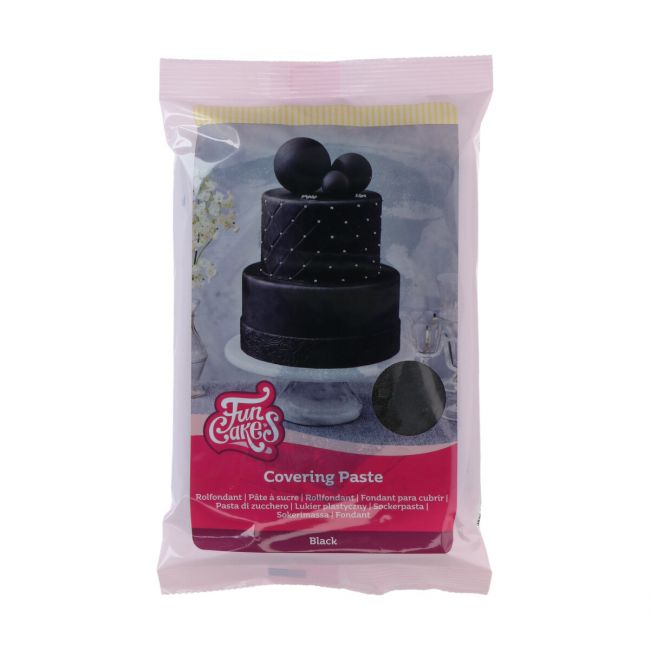 FunCakes Covering Paste Schwarz 500g