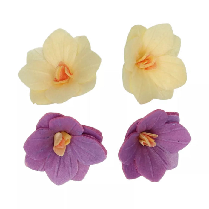 FunCakes Esspapier Hortensie Lila/Gelb Klein 18 Stk.