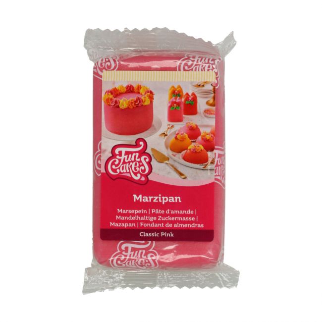 FunCakes Marzipan / Mandelhaltige Zuckermasse Pink 250g