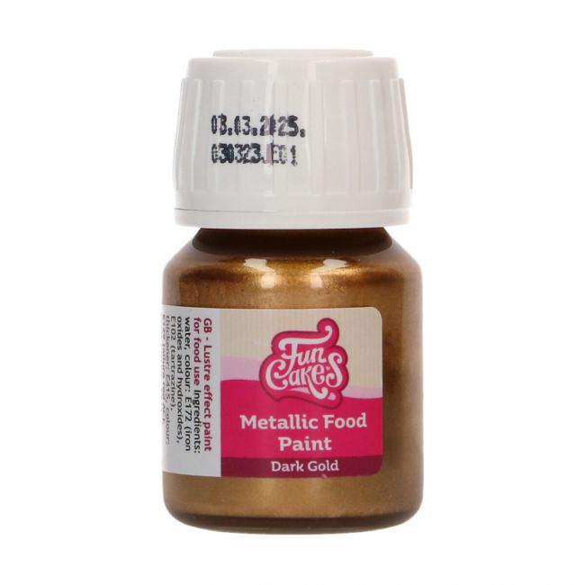 FunCakes Metallic Paint Dark Gold 30ml