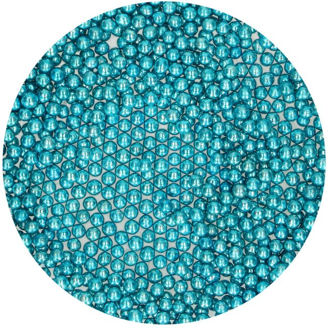 FunCakes Metallic Zuckerperlen Blau 80g