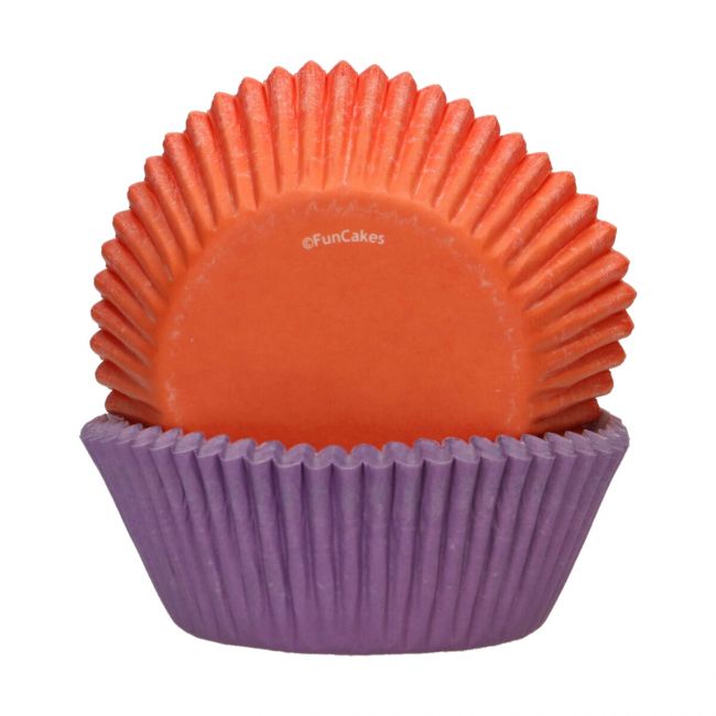 FunCakes Muffinförmchen Lila / Orange 48 Stk.