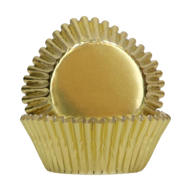 FunCakes Muffinförmchen Metallic Gold - 48 Stk.