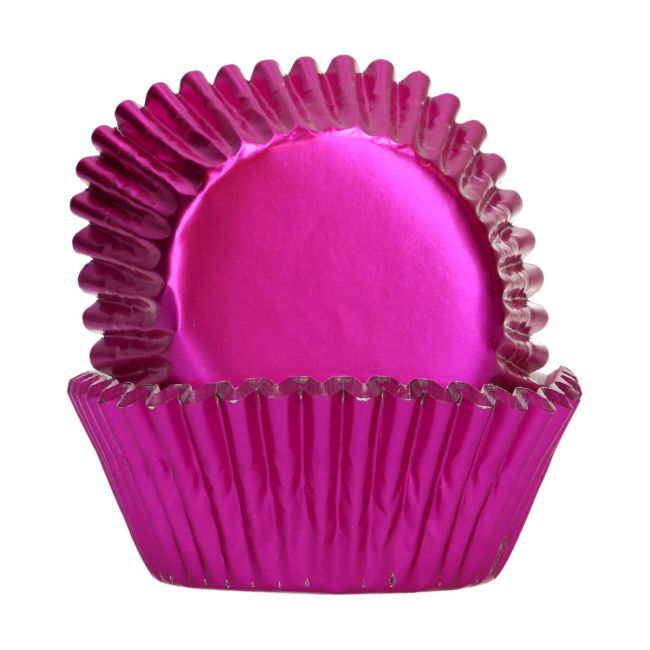 FunCakes Muffinförmchen Metallic Pink - 48 Stk.