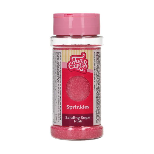 FunCakes Sanding Zuckerstreusel Pink 80g