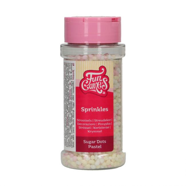 FunCakes Sugar Dots Pastel Mix 80g